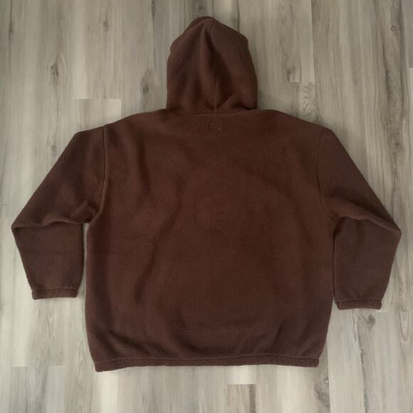 Levi's Men's Sherpa Brown Cozy Up Relaxed Fit Hooded Sweatshirt XXL Soft Warm - Picture 2 of 9